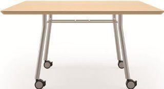 Lesro S1735Q4 Mystic Series 36 Square Collaborative Table with Casters   25.5H  Office Environment Tables 