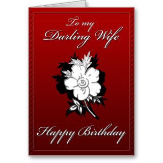 My Darling Wife Birthday card