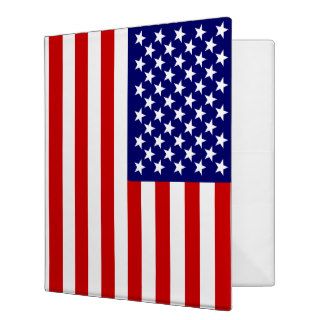 American flag 3 ring binders
