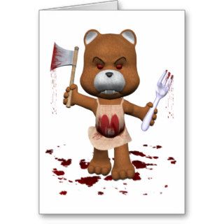 Hungry Bear Greeting Card