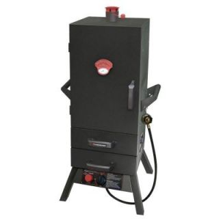 Smoky Mountain 34 in. Vertical Propane Gas Smoker with Two Drawer Access 3495GLA
