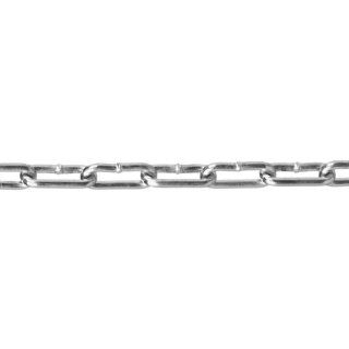 Campbell 0330126 Low Carbon Steel Straight Link Coil Chain in Square Pail, Zinc Plated, #1 Trade, 0.16" Diameter, 350' Length, 370 lbs Load Capacity Pulling And Lifting Chains