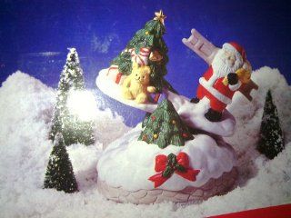 Porcelain Musical Santa   Holiday Figurines