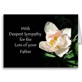 Tulip Sympathy Card   Loss of Father