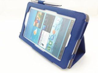 FanTEK Asus Fonepad 7 Inch ME371MG PU leather Case Cover with Hand Strap & Card Holder Slots & Free Stylus, Blue Cell Phones & Accessories