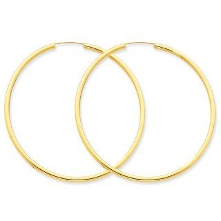 Round Earrings   Hoop in 14kt Yellow Gold   Endless Backs   Tantalizing Endless Hoop Earings Gold Jewelry