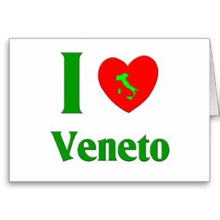 I Love Veneto Italy Greeting Card