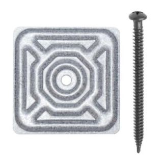GenTite 3 3/4 in. Insulation Screws with Plates (100 Pack) GTI334S3SP