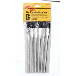 Linzer 1/2 in. Tin handled Acid Brushes (6 Pack) 9002.0