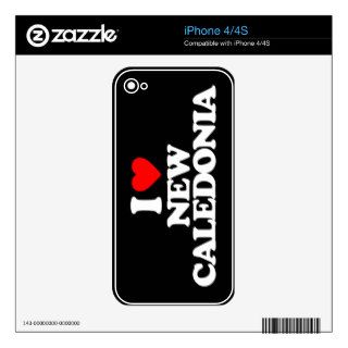 I LOVE NEW CALEDONIA DECAL FOR THE iPhone 4