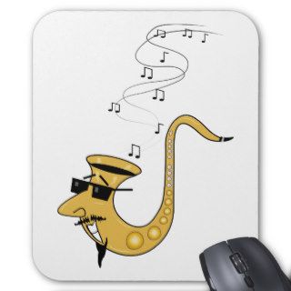 Sax Saxophone ~ Cool Daddy O Mouse Pad