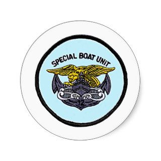 Navy Seals Special Boat Unit 12 Round Stickers