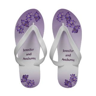 Purple Spring Floral Wedding Sandals