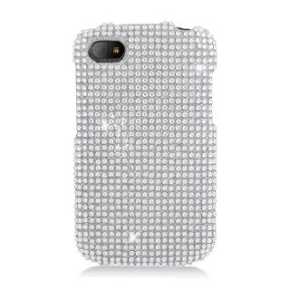 Eagle Cell PDBBQ10F377 RingBling Brilliant Diamond Case for BlackBerry Q10   Retail Packaging   Silver Cell Phones & Accessories