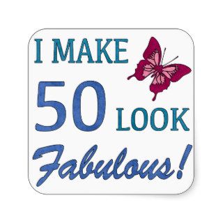 Fabulous 50th Birthday Gifts For Women Stickers