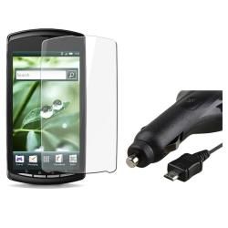 Screen Protector/ Retractable Charger for Sony Ericsson Xperia Play Eforcity Cell Phone Chargers