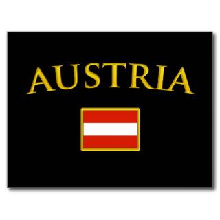 Golden Austria Post Card