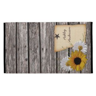 Rustic Sunflower Daisy Personalized iPad Case
