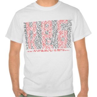Hacker Manifesto Typography Art T Shirt