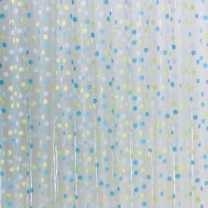 Glee Shower Curtain in Clear/Blue Multi 13953CX