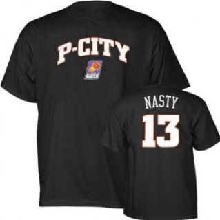 Steve Nash Black Majestic City Font Nickname Phoenix Suns T Shirt   Medium  Sports Fan Jerseys  Clothing