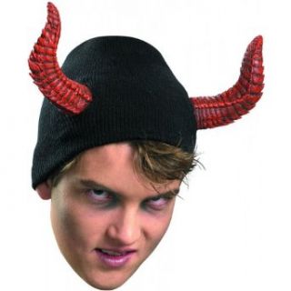 Devil Beanie Hat with Horns Clothing
