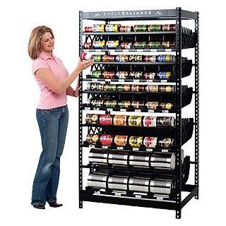 Shelf Reliance Harvest 72" #10 Food Rotation System   Kitchen Storage And Organization Product Sets
