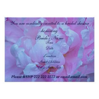 Pink Peony Bridal Shower Invitations