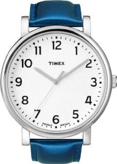 Timex Originals T2N386 Unisex Classic White Dial Blue Strap Dress Watch Watches