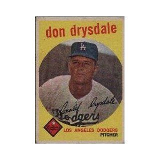 1959 Topps #387 Don Drysdale   EX MT Sports Collectibles
