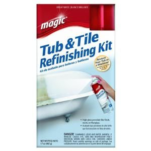 Magic 17 oz. Bath Tub and Tile Refinishing Kit Spray On Epoxy in White RNWTT