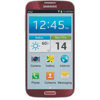 Samsung Galaxy S4, Red Aurora 16GB (AT&T) Cell Phones & Accessories