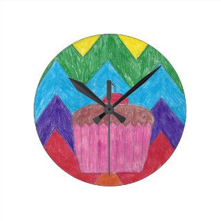 Cupcake Pencil Drawing, by CR Clocks