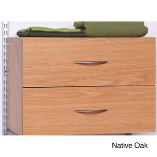 Talon 2 drawer White / Native Oak Organizer Talon Closet Storage