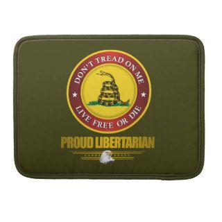 DTOM  Proud Libertarian MacBook Pro Sleeve