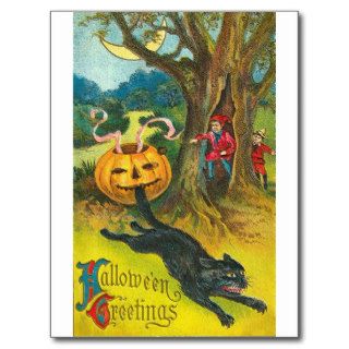 Vintage Halloween Greeting Cards Classic Posters Post Card