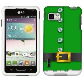 T Mobile LG Optimus F3 Green Elf Suit Phone Case Cover Cell Phones & Accessories