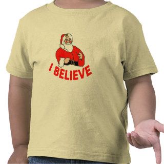 I BELIEVE Santa Claus Design T shirt