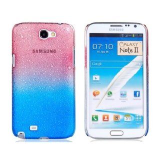 Raindrop Plastic Case for Samsung Galaxy Note 2/ N7100 (Blue) Cell Phones & Accessories