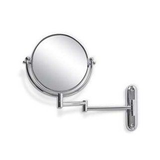 A&J Washroom Shaving & Makeup Mirror Ux901, 13"H X 14"D, Adjustable   Shower Caddies