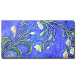 Wendra 'Yellow Tulips' Canvas Art Trademark Fine Art Canvas