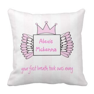 Baby Name Quote Pillow