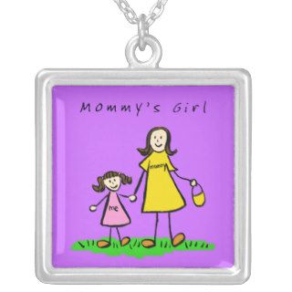 Mommy's Little Girl (Brunette) Necklace Pendant
