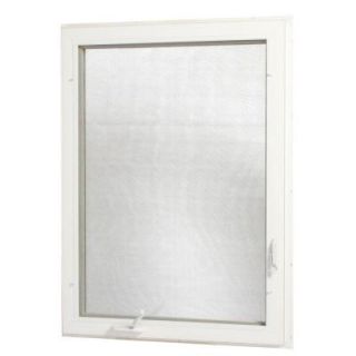 TAFCO WINDOWS Left Hand Hinge Casement Vinyl Windows, 36 in. x 48 in., White, with Insulated Glass VC3648 L