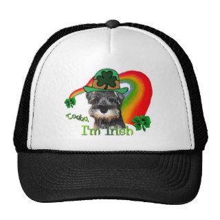 St. Patricks Day Mini Schnauzer Trucker Hat