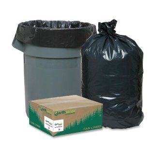 ~~ WEBSTER INDUSTRIES ~~ Re Claim Recycled Can Liners, 10 gallon, .75mil, 24 x 23, Black, 500/carton   Drum And Pail Liners