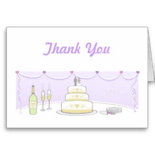 Wedding Cake Thank You Cards
