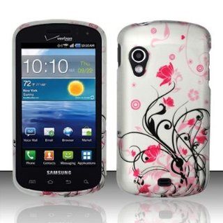 Pink Vines Design Snap On Protector Hard Case for Samsung Stratosphere (SCH i405) + 4.5 inches Screen/Lens Cleaning Cloth Cell Phones & Accessories