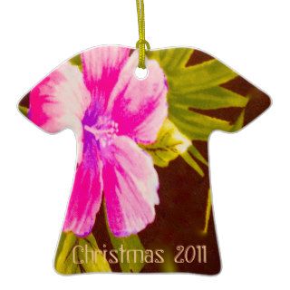 Hawaiian Aloha Shirt  Merry Christmas Ornaments