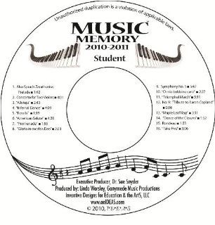 Music Memory (2010 2011) Student Practice CD (grades 3 6) Music